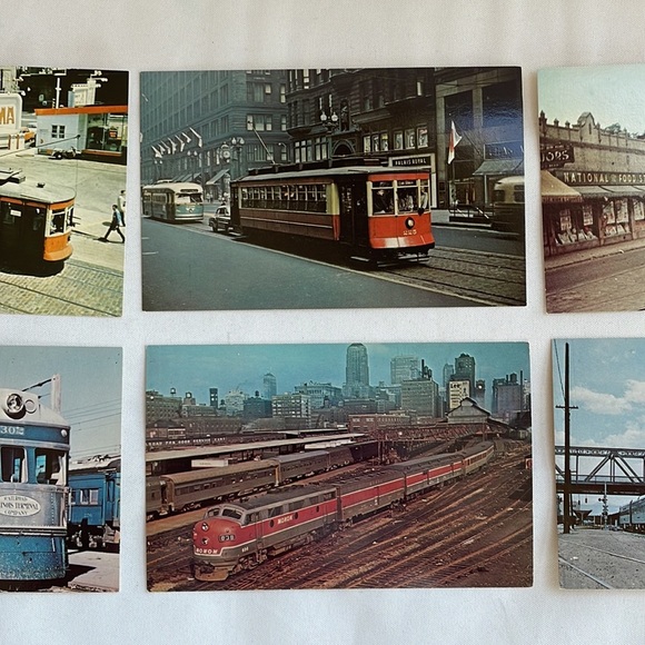 Vintage Postcard Lot Railroad Trains Chicago Illinois 50s Excellent Condition - Picture 4 of 8